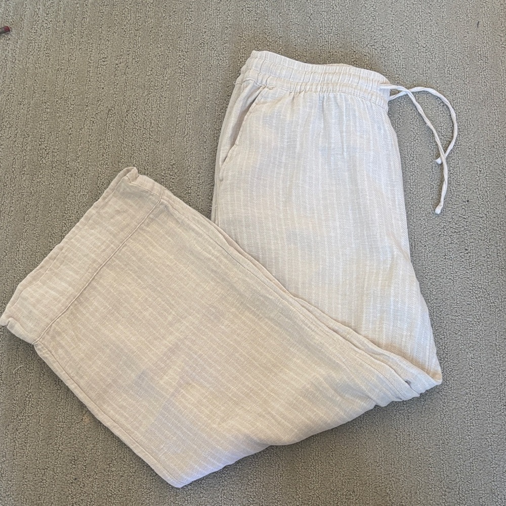 Time and Tru Cream Wide Leg Pants